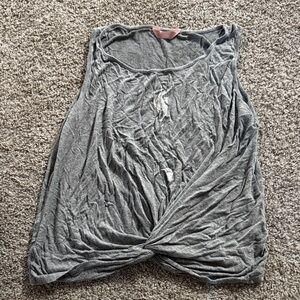 SJS Gray Women's Twist Tank Top